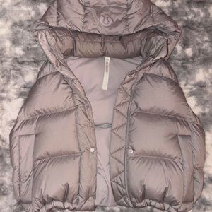 lululemon athletica light purple/gray Hooded Vest